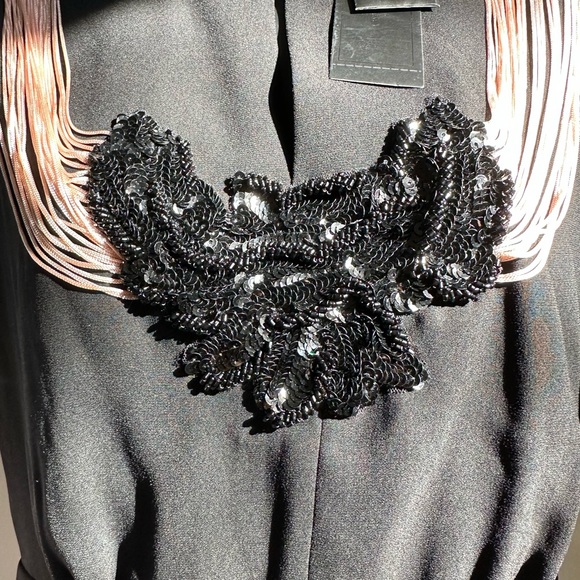 BCBG Rheya Fringe Appliqué Dress—unique size 4 - Picture 4 of 7